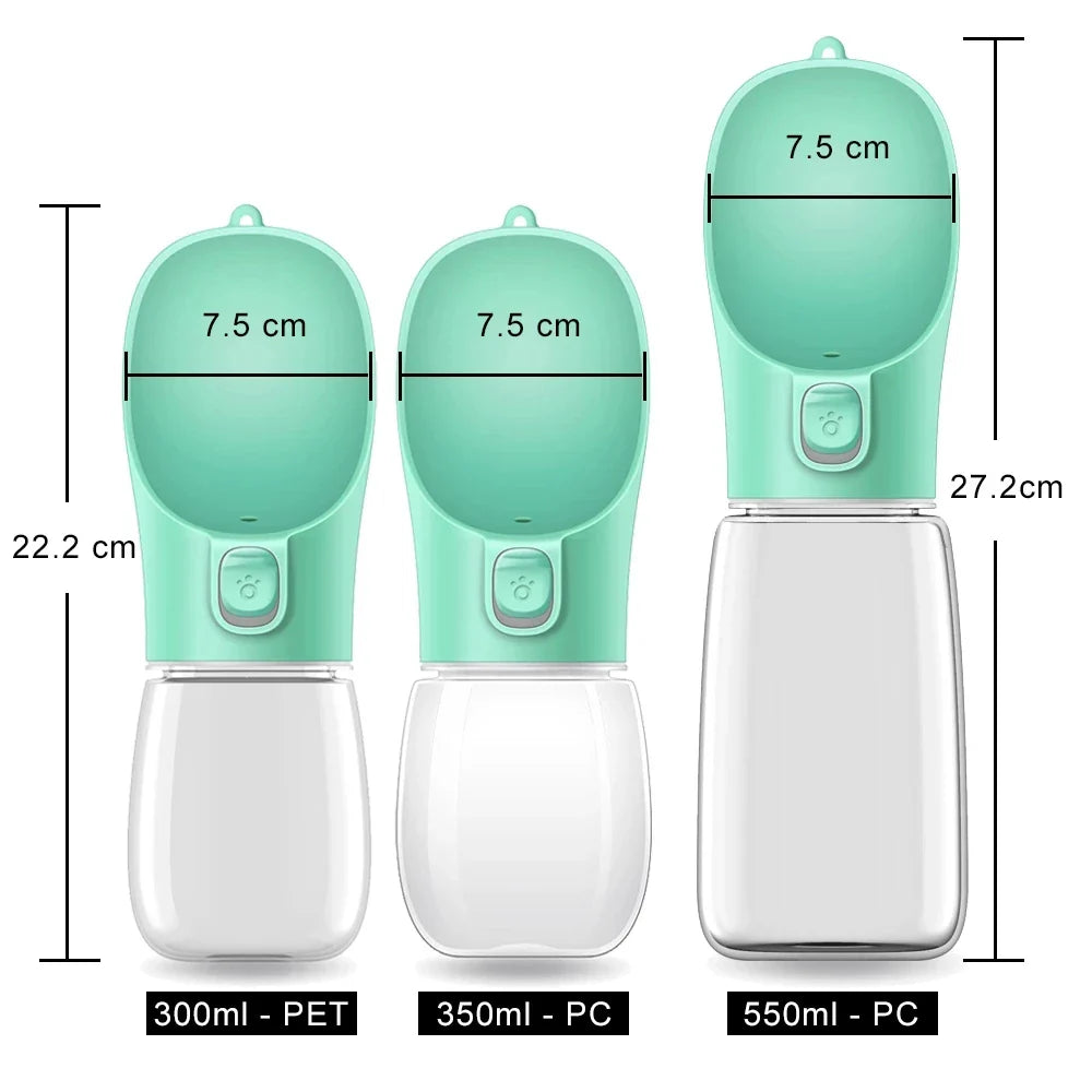Portable Dog Water Bottle - Leakproof Drinking Bowl