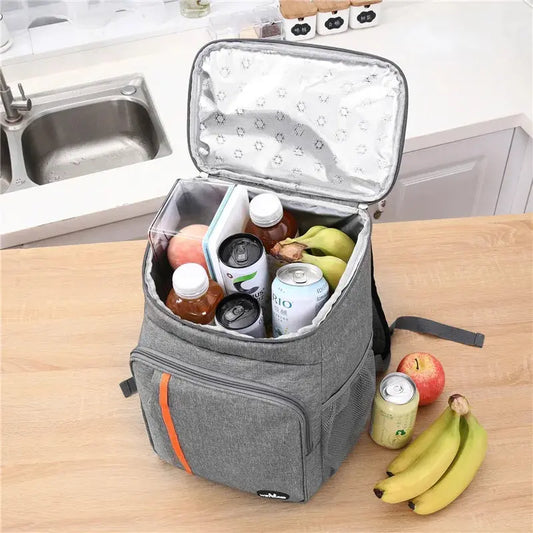 18L Portable Thermal Lunch Bag Food Box Durable Waterproof Cooler Ice