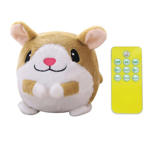Cartoon Pig Active Moving Pet Plush Toy USB Rechargeable Interactive