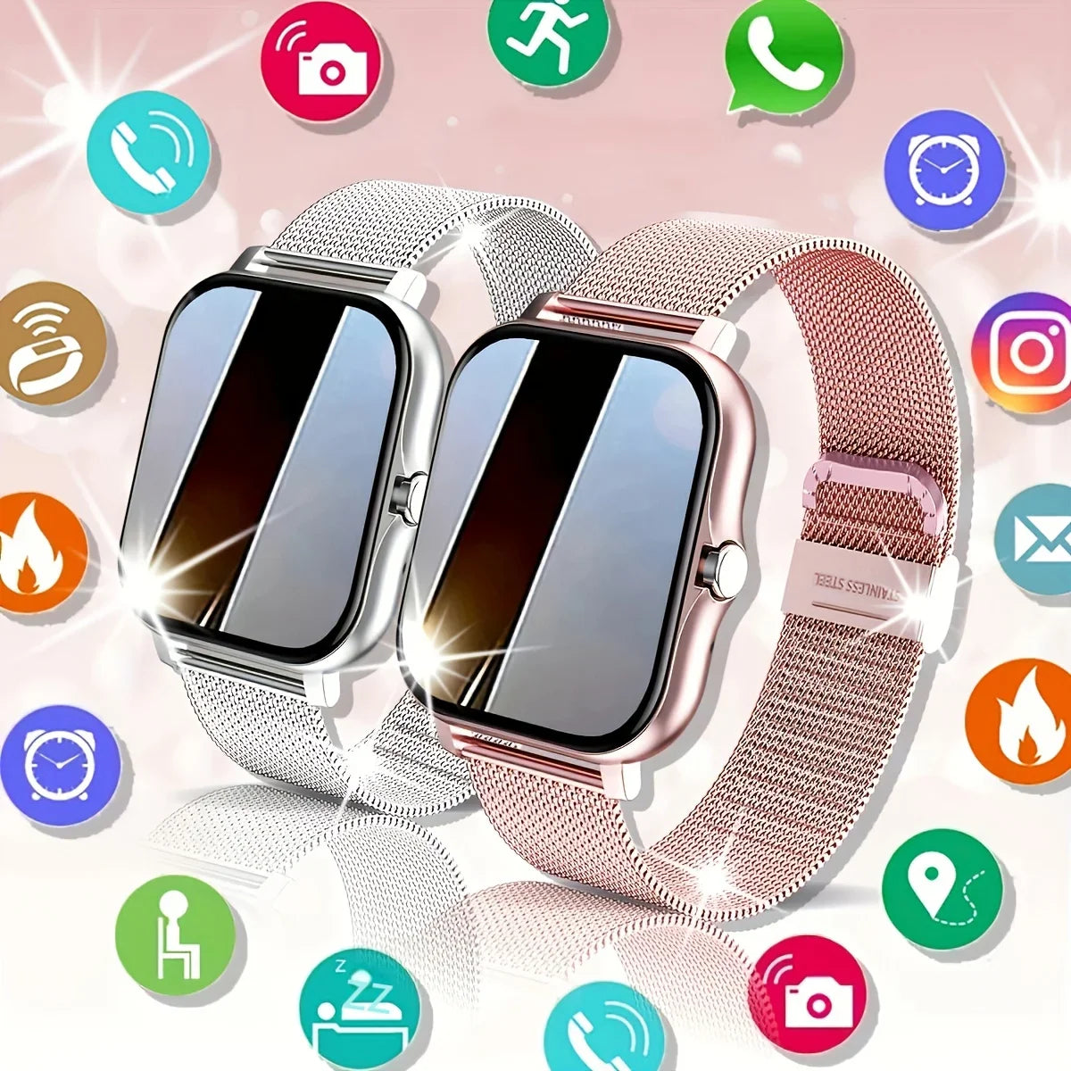 Smartwatch1.83 inch Voice Assistant Bluetooth Call Sports Fitness Hot Selling Smartwatch Men Women For Android iOS 2024 New