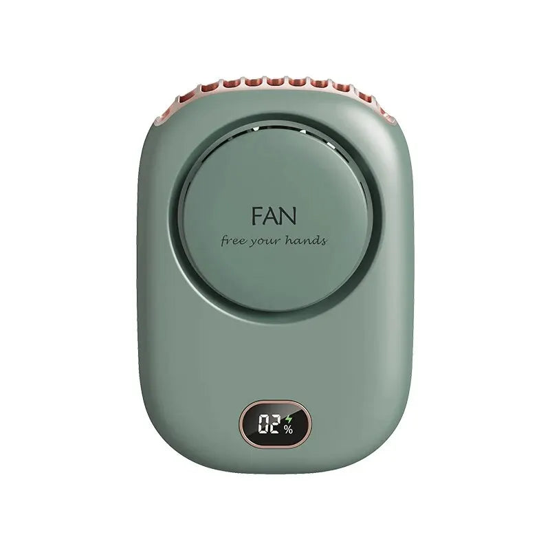 Portable Hanging Neck Fan Mini Cooling Waist Fans Bladeless USB Rechargeable Sports Cooler Fan For Outdoor Sports Travel