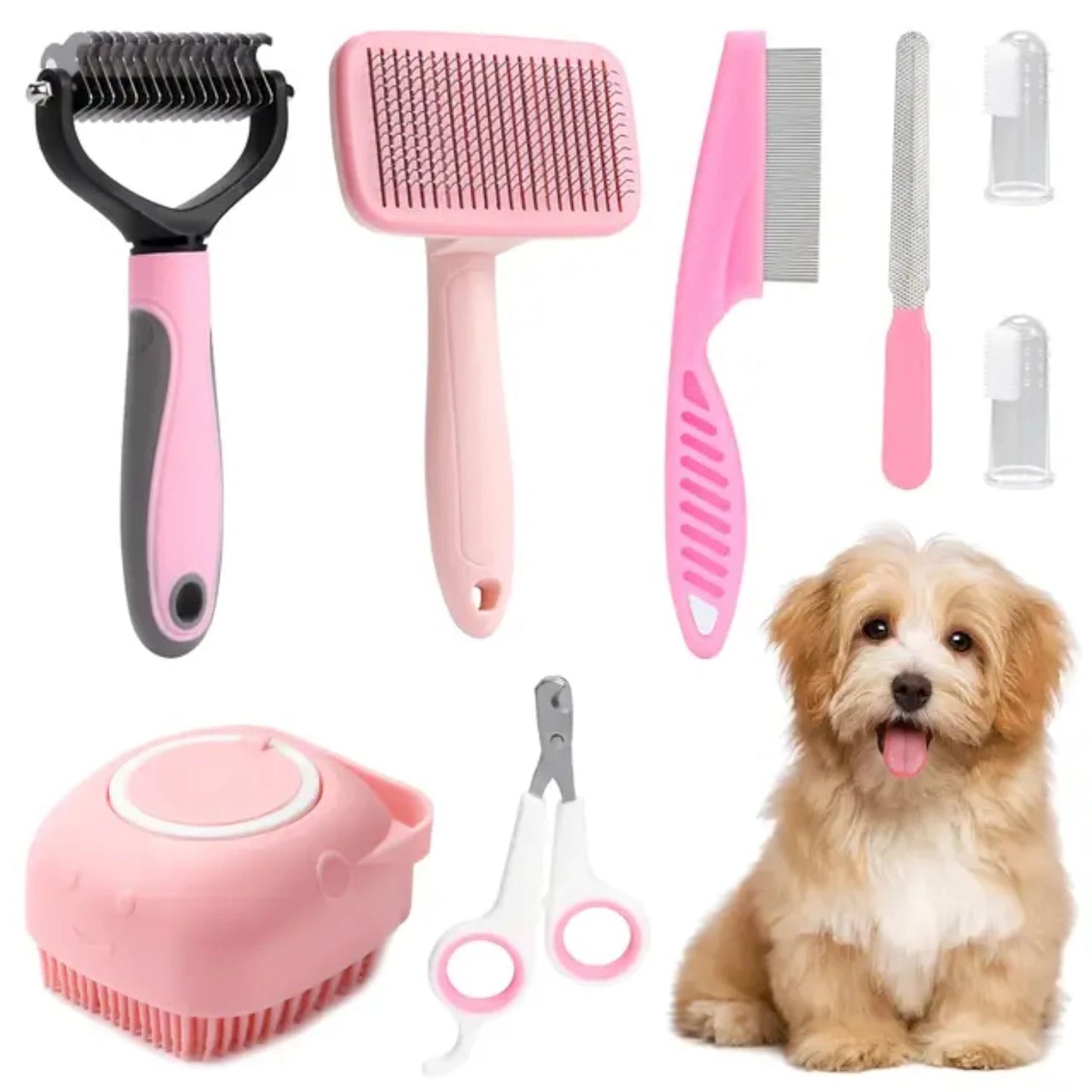 8-piece Dog Beauty Tools Self-Cleaning Sets Shop1104370011 Store