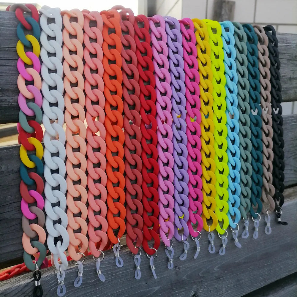 FishSheep Fashion 2022 New Acrylic Sunglasses Chains Lanyard For Women