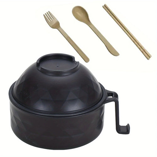 Microwave Ramen Bowl Cooker Set - Wheat Straw Instant Noodles Bowl