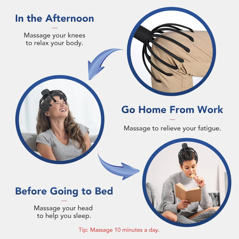 Electric Octopus Claw Scalp Massager