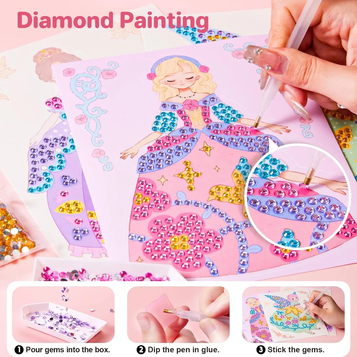 Sparkle & Dream: Princess 3-in-1 Dress-Up Set for Magical Makeovers