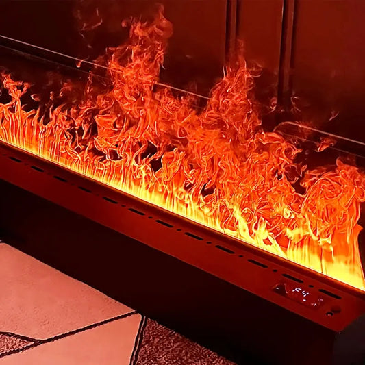 Modern remote control electric fireplace Mute water mist electric AliExpress