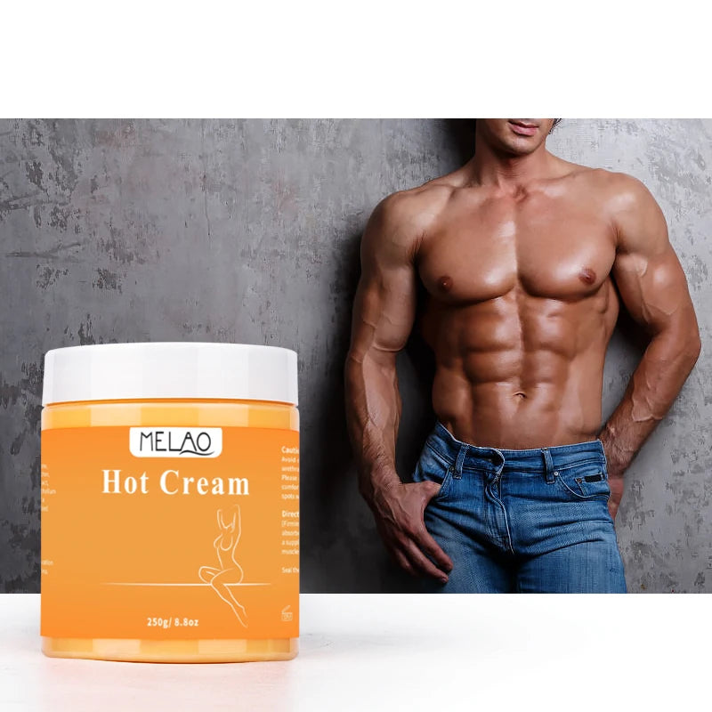 MELAO Hot Cream Massage Gel - Natural and 87% Organic Anti Cellulite