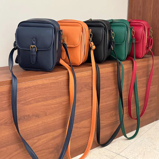 Bolso cruzado EverydayElite™ 🤎 — Cuero atemporal, almacenamiento inteligente