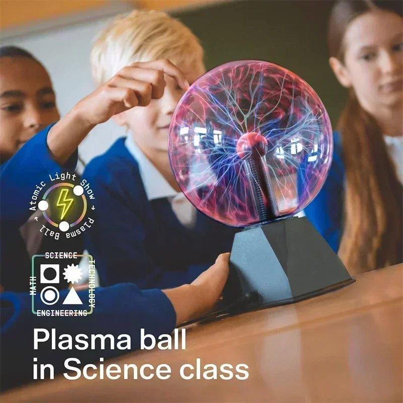8 Inch Sound Control Magic Plasma Ball Lamp LED Night Light Atmosphere