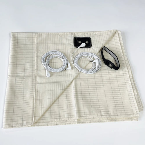 Earthing Bed Sheet with Conductive Silver Fiber Grounded Antistatic