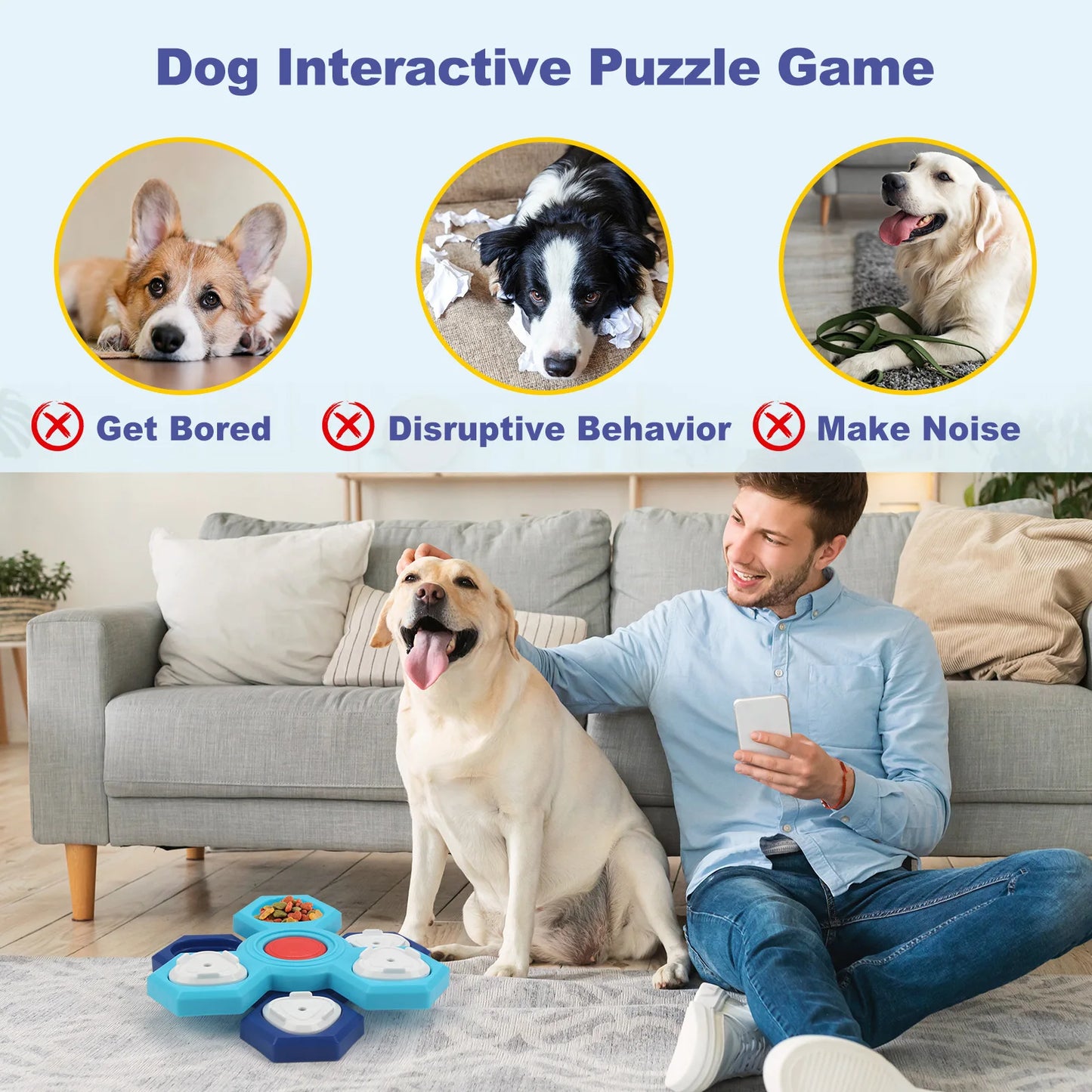 New educational pet toys Multi-layer rotating Turntable Slow food