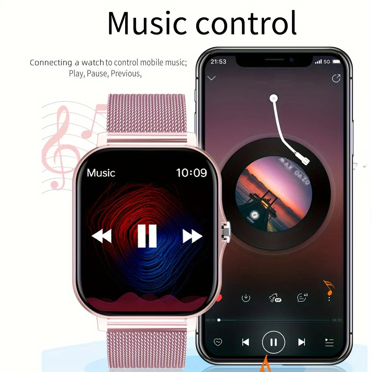 Smartwatch1.83 inch Voice Assistant Bluetooth Call Sports Fitness Hot Selling Smartwatch Men Women For Android iOS 2024 New