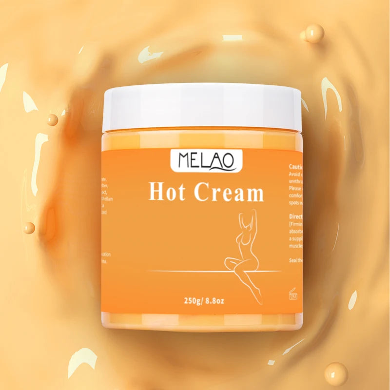 MELAO Hot Cream Massage Gel - Natural and 87% Organic Anti Cellulite