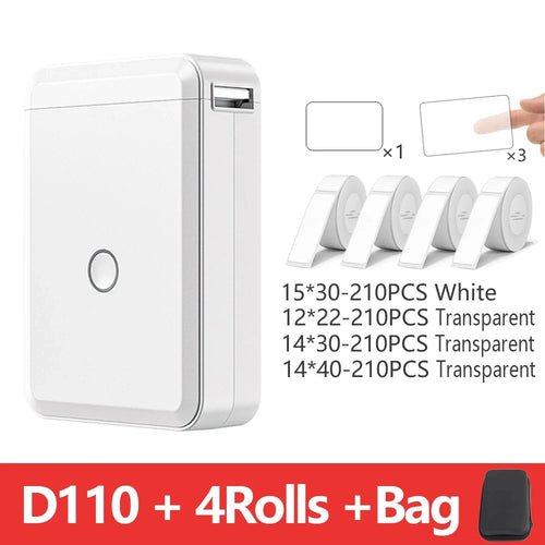 Niimbot D110 Portable Mini Printer Thermal Adhesive Sticker Label