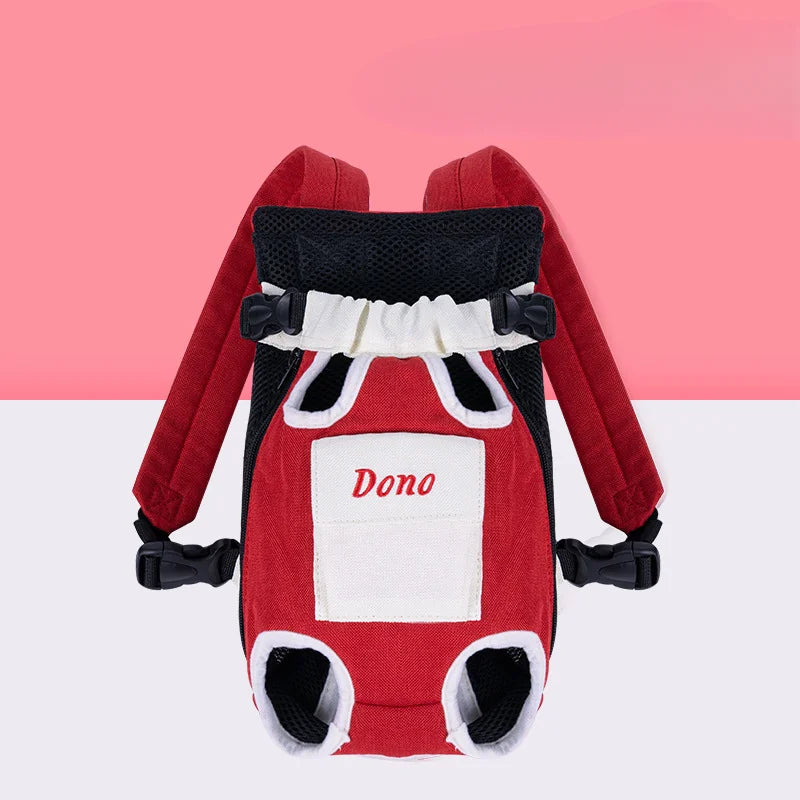 Pet Bag Dog Bag Portable Travel Backpack Outing Cat Mesh Chest Four-legged Backpack