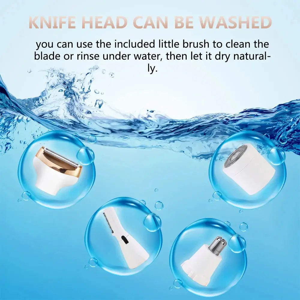 Body Epilator For Women Hair Remover Bikini Trimmer Face Hair Removal Maroon Asteria