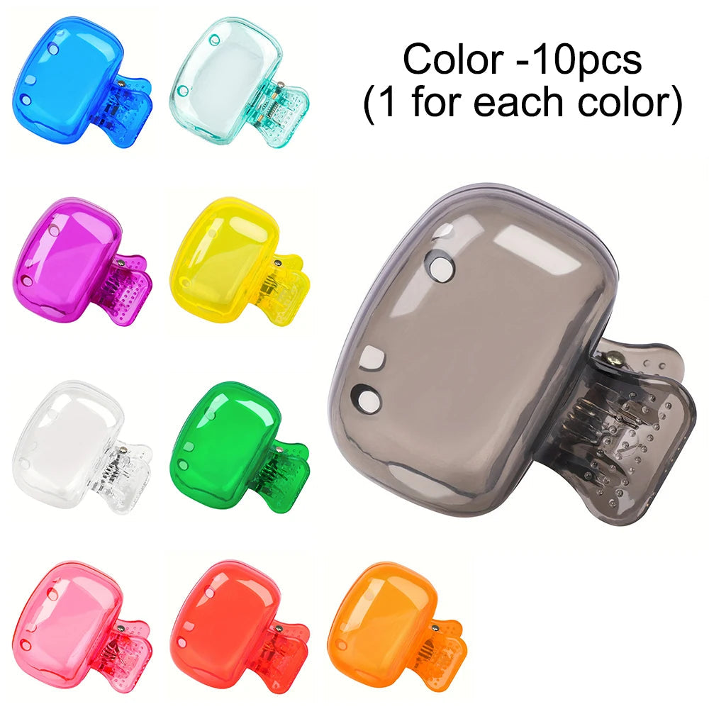Travel Toothbrush Head Covers Toothbrush Protector Cap Brush Pod Case Protective Portable Plastic Clip For Household Travel Stone's Store