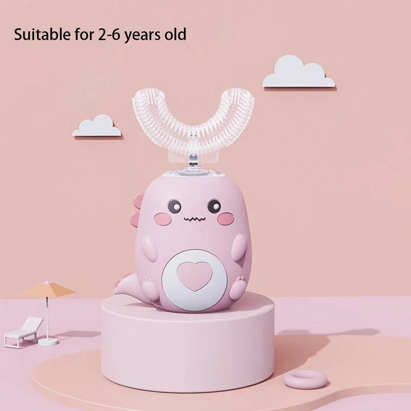 Electric U-shaped Toothbrush Children Sonic Toothbrush 360 Degrees Smart Dental Tooth Brush Teeth Whitening for Waterproof Kids