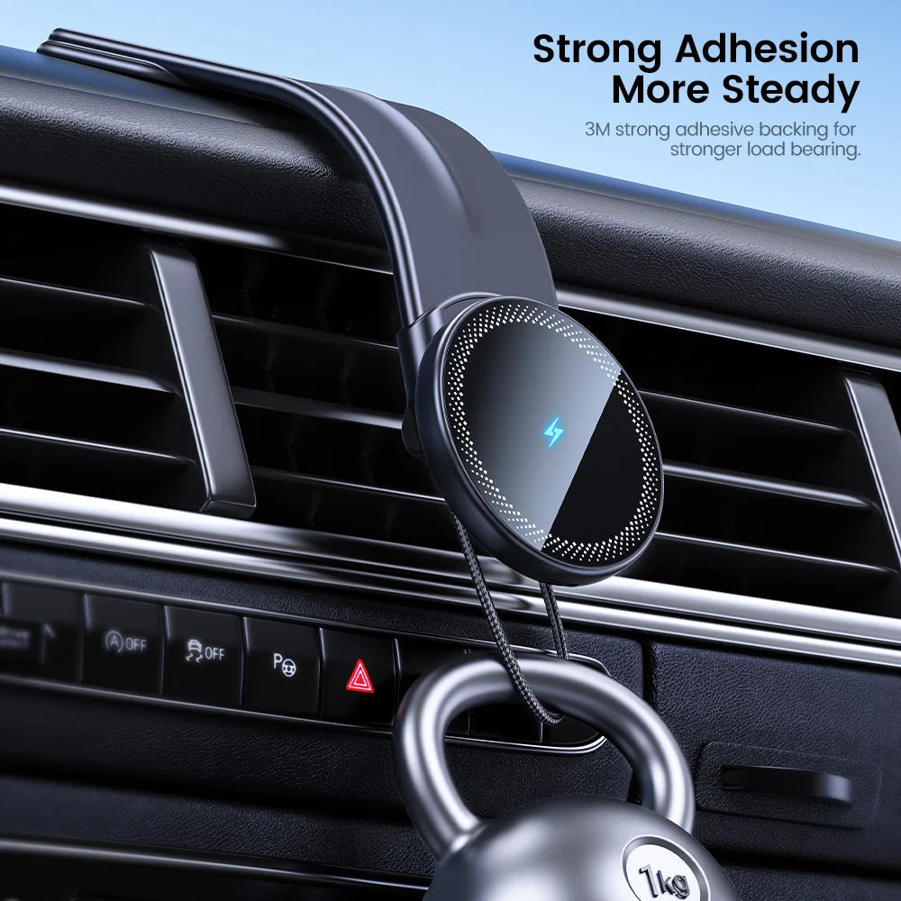 Toocki 15W Wireless Car Charger Bendable Magnetic Car Phone Holder for