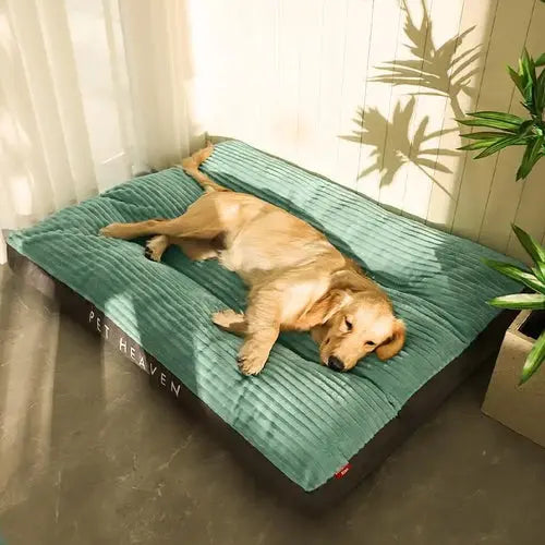 Large Dog Bed Soft Corduroy Pet Sleeping Mat Thicken Oversize Dog Cat