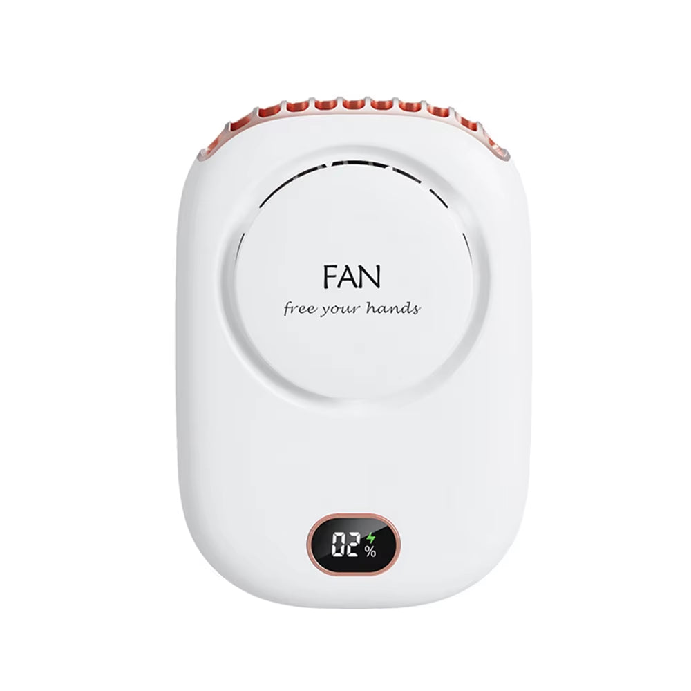Portable Lazy Hanging Neck Fan Mini Cooling Fans Bladeless USB Rechargeable Sports Cooling Fan for Outdoor Sports Travel