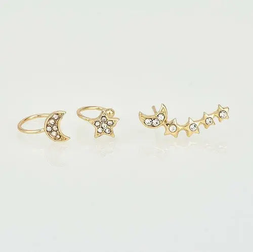 View details for Moon & Star Earring and Cuff Set Moon & Star Earring and Cuff Set