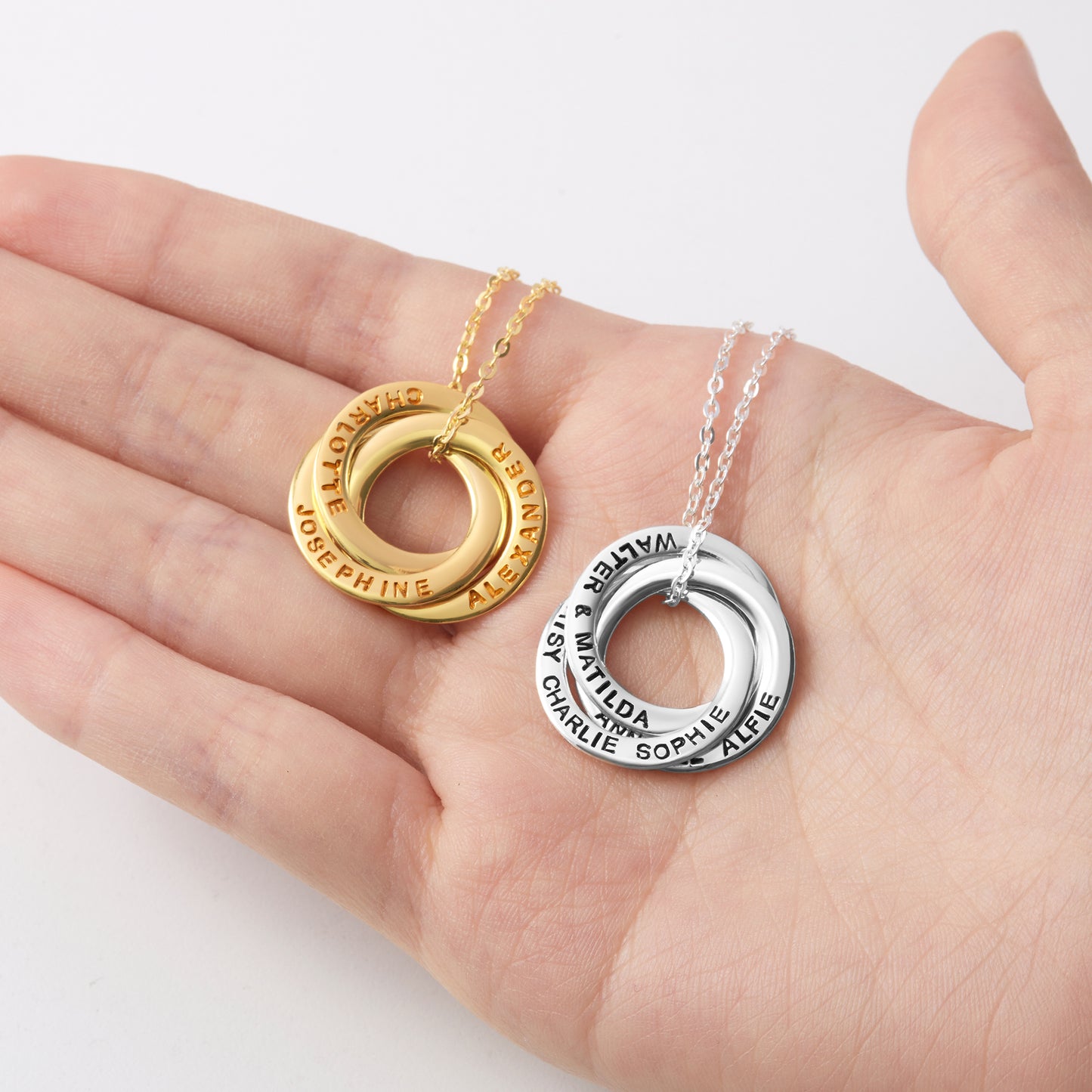 View details for Children Name Necklace, Personalized Grandma Gift, Family Necklace