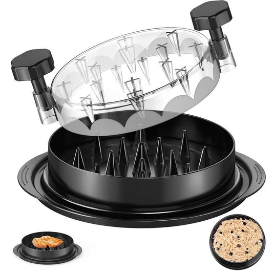 2025 Upgraded Chicken Shredder Tool Twist, Visible Meat Shredder Machine for Chicken Breast Beef Pork, No-Slip Strip & Ergonomic Handle, BPA Free