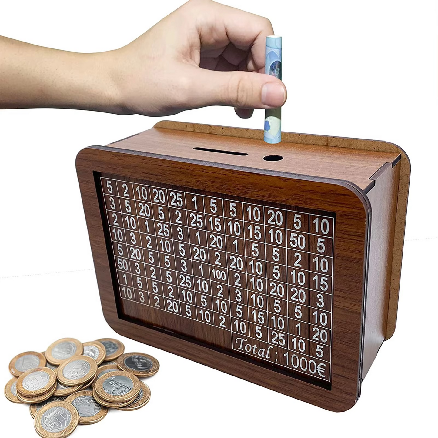 Wooden Piggy Bank Bee Store