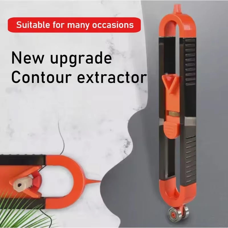 Adjustable Profile Gauge with Locking Mechanism - Precision Contour Tool for Woodworking & Irregular Shape Measurement