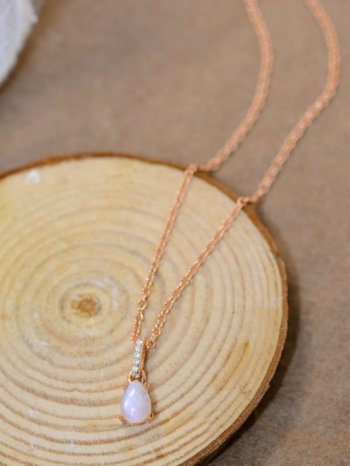 View details for Moonstone Teardrop Pendant Necklace Moonstone Teardrop Pendant Necklace