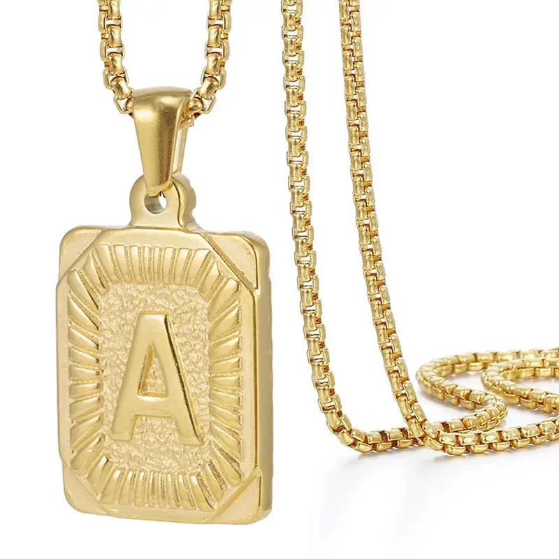 Lucky Letter Men’s Necklace