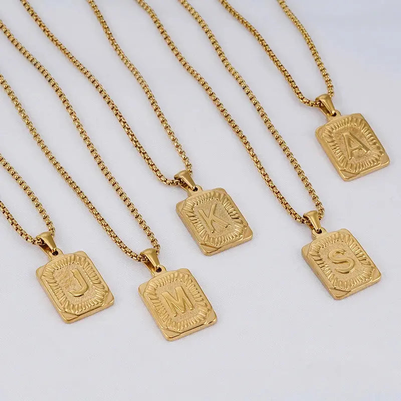 Lucky Letter Men’s Necklace