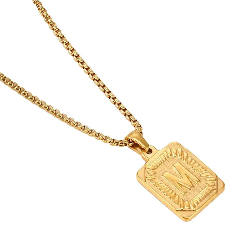 Lucky Letter Men’s Necklace