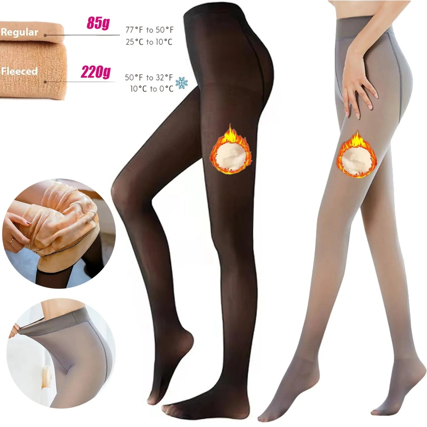 Cozy Fleece Pantyhose Tights