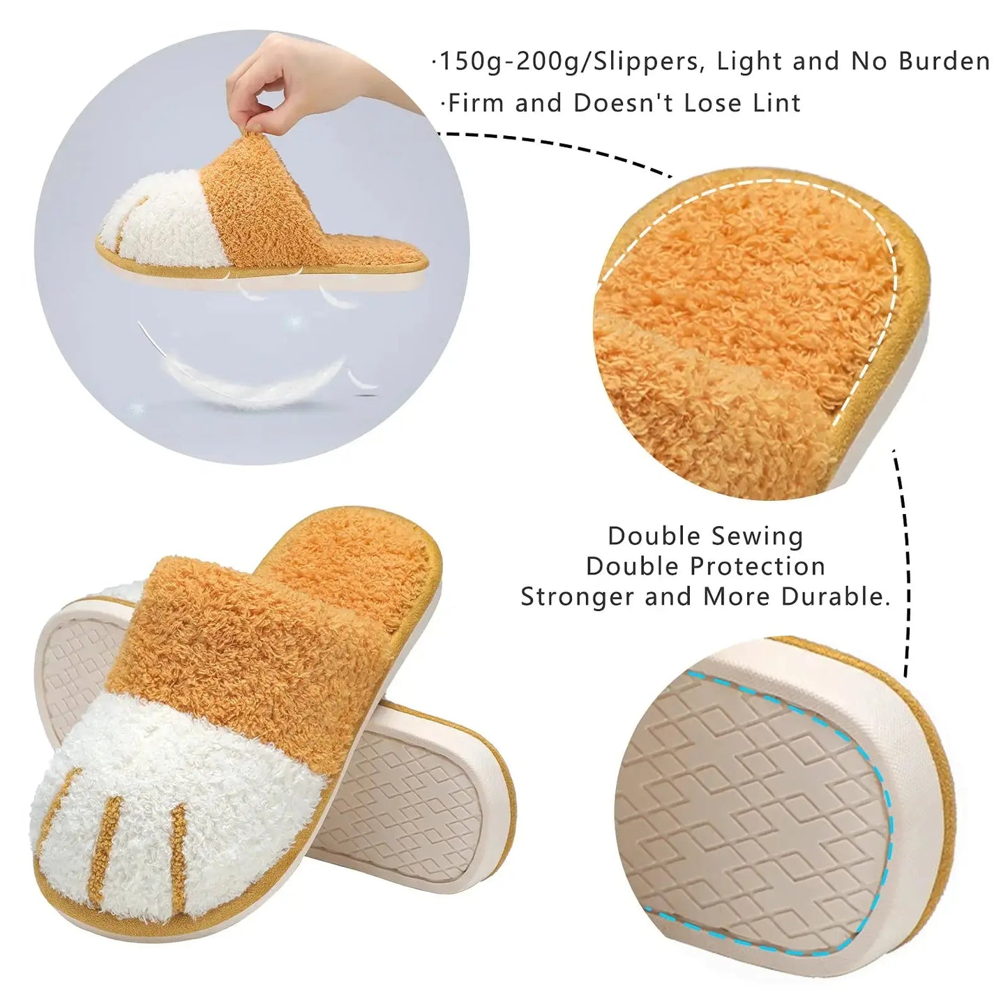 Cozy Cat Paw House Slippers South Bay Evans General Store