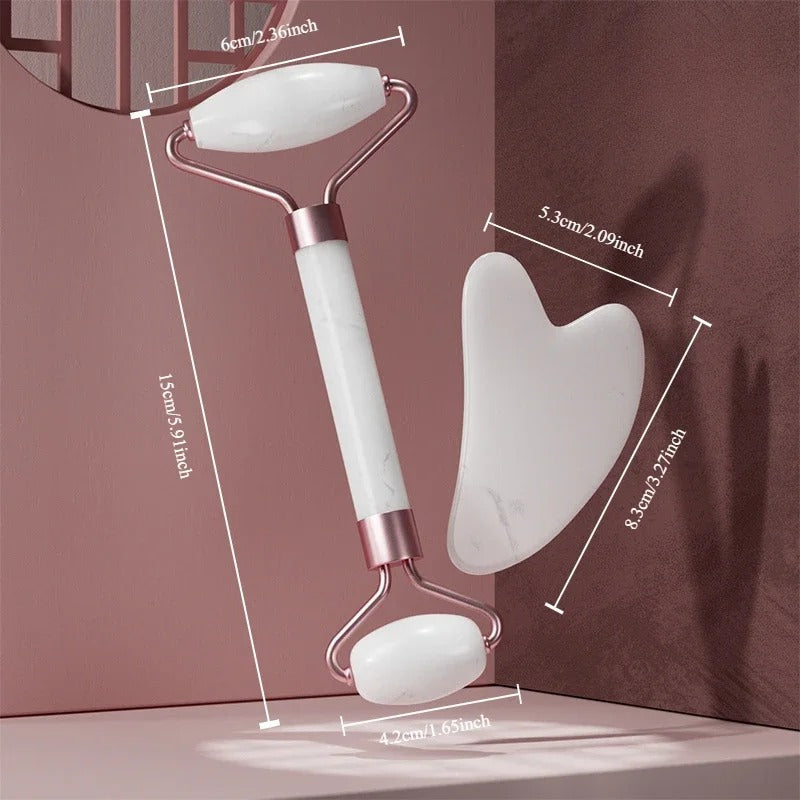 Face Roller & Gua Sha Tool For Skincare