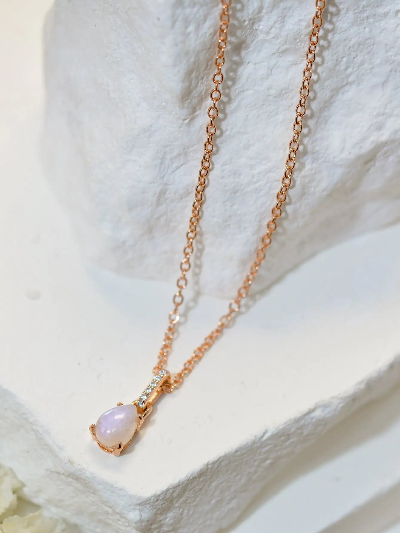 View details for Moonstone Teardrop Pendant Necklace Moonstone Teardrop Pendant Necklace
