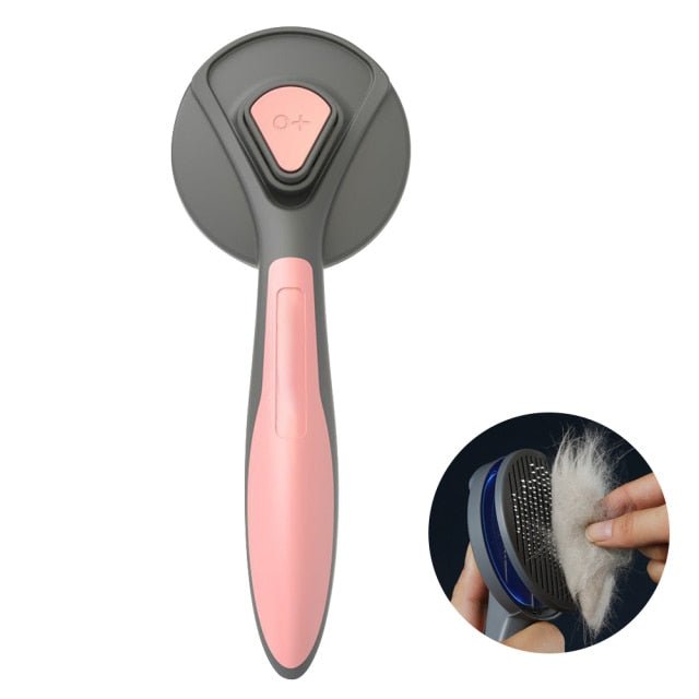 Self-Cleaning Cat Grooming Brush for Long & Short Hair
