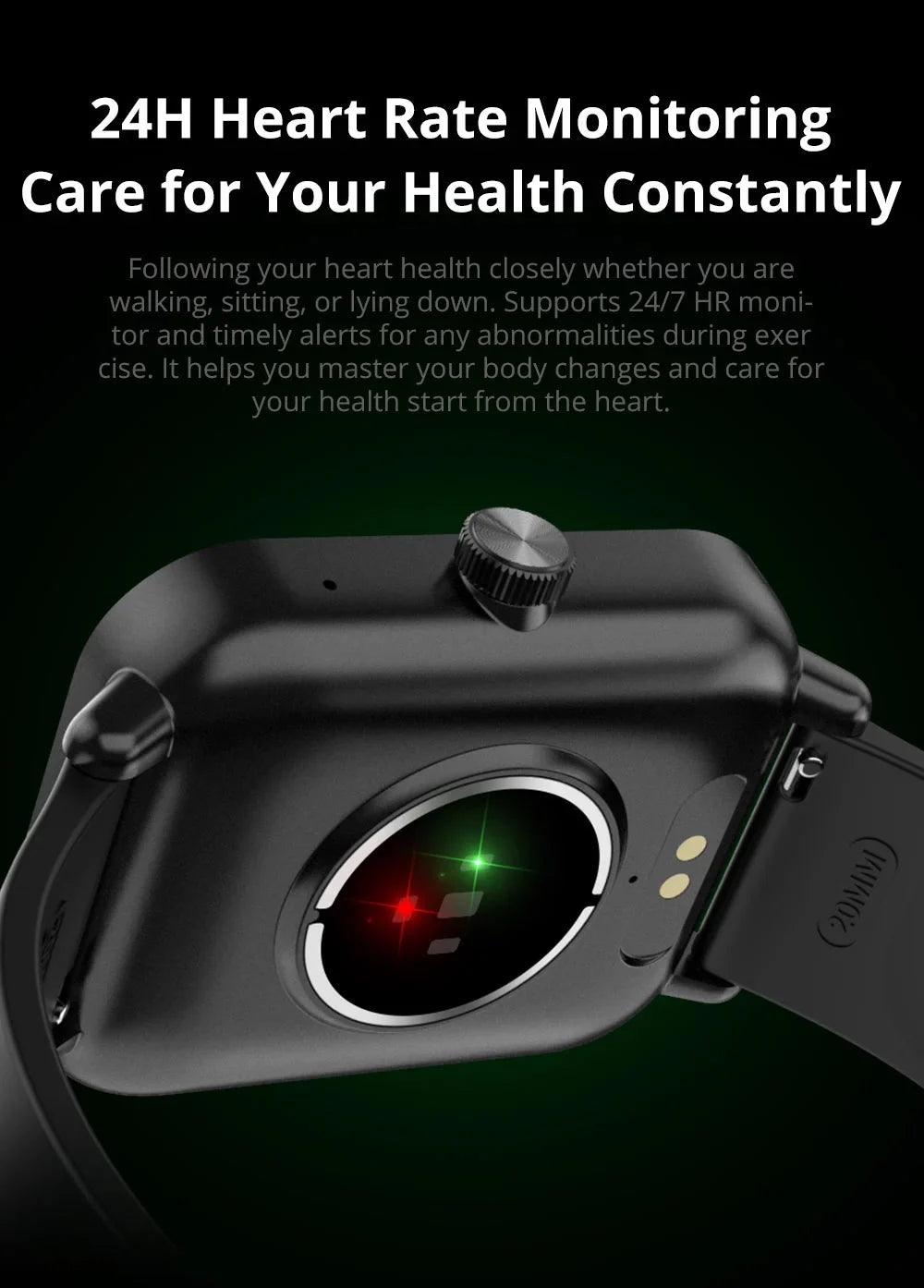 Smart Watch 1.9" Screen | Heart Rate & Health Monitor | Bluetooth