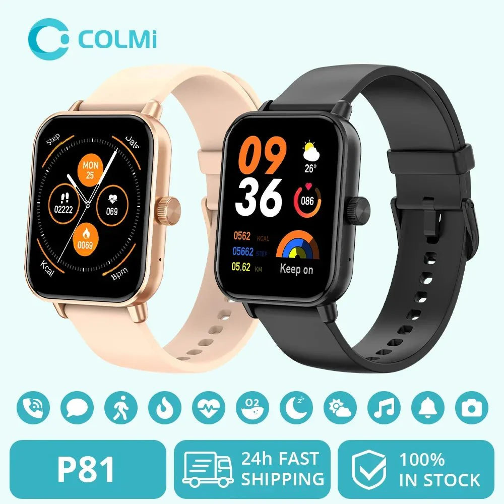 Smart Watch 1.9" Screen | Heart Rate & Health Monitor | Bluetooth