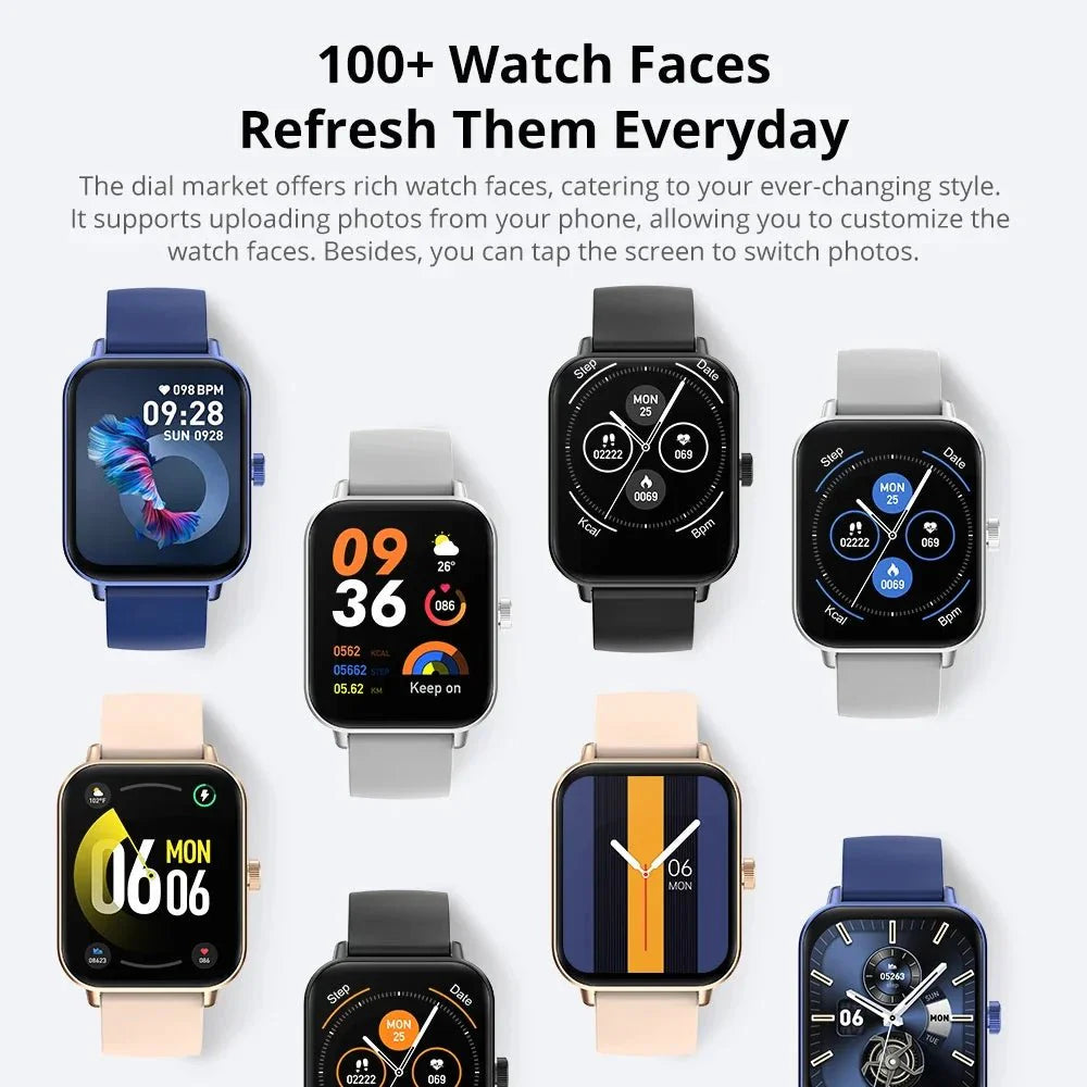 Smart Watch 1.9" Screen | Heart Rate & Health Monitor | Bluetooth