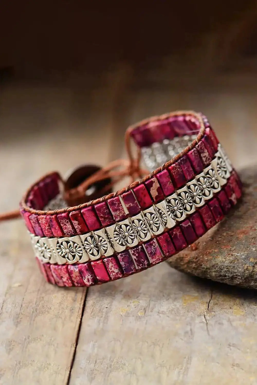 View details for Handmade Triple Layer Natural Stone Bracelet Handmade Triple Layer Natural Stone Bracelet