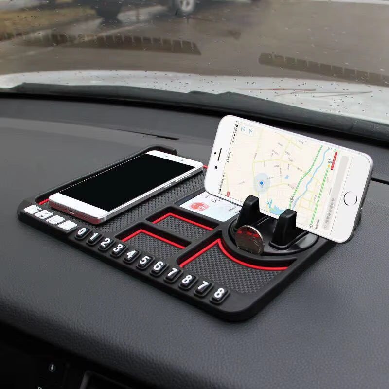 Non-Slip Phone Pad for 4-In-1 Car Parking Number Card Anti-Slip Mat Auto Holder Sticky anti Slide Dash Phone Mount