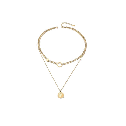 View details for Coin Layered Necklace Coin Layered Necklace