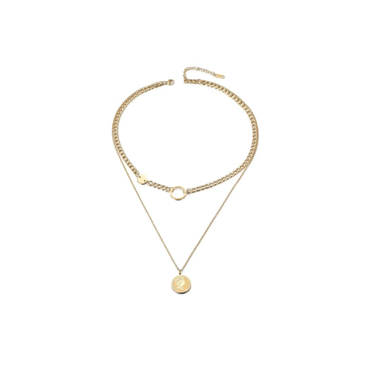View details for Coin Layered Necklace Coin Layered Necklace