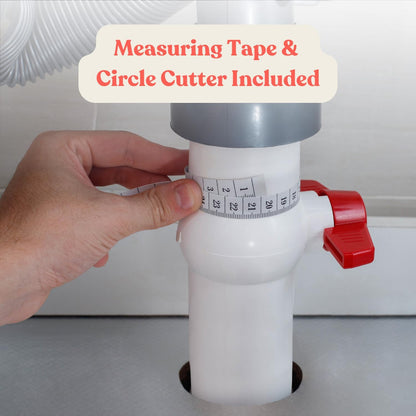 3 in 1 SET: Under Sink Mat with Cutout for Pipes-Cut to Size Under Sink Mat 34x22''-Cut to Fit Sink Mats Silicone