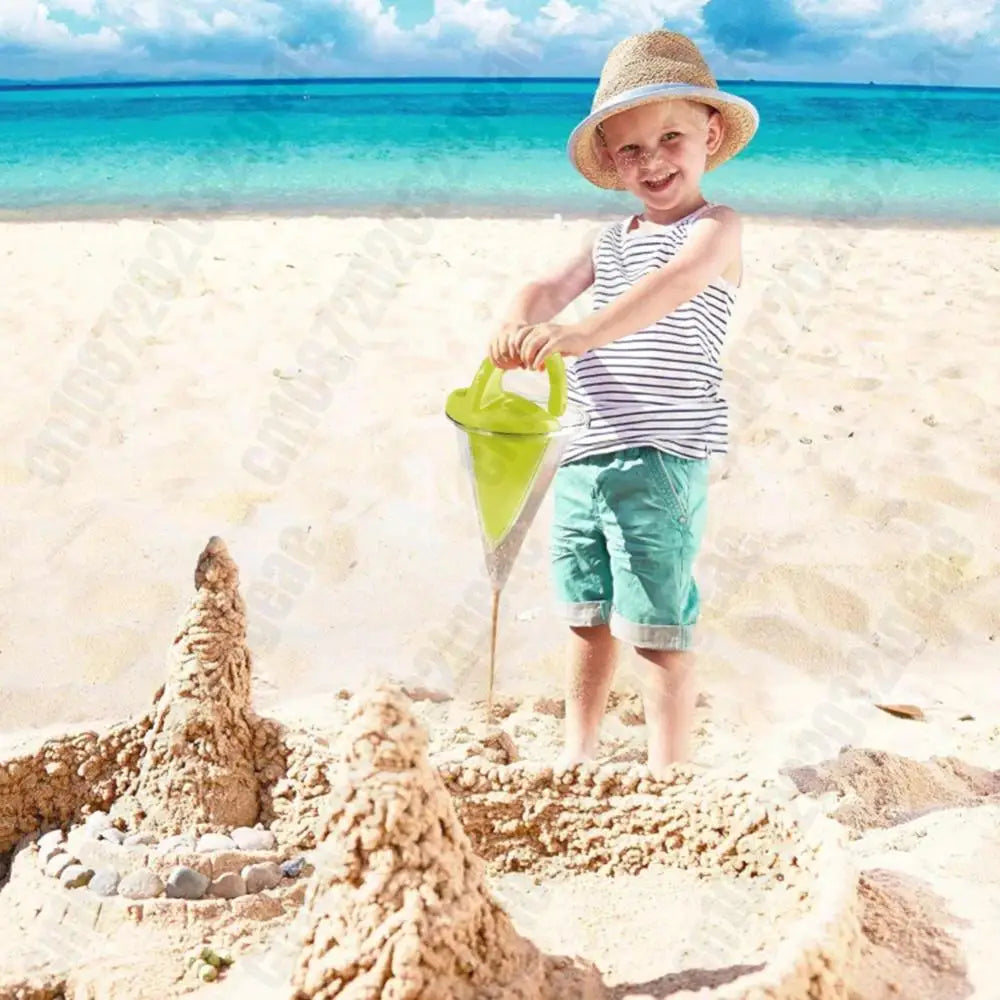 Children Beach Spilling Funnel Sand Water Mixing Funnel Gadgets Sand Overflow Funnel for Water Mixing Play and Castles Building