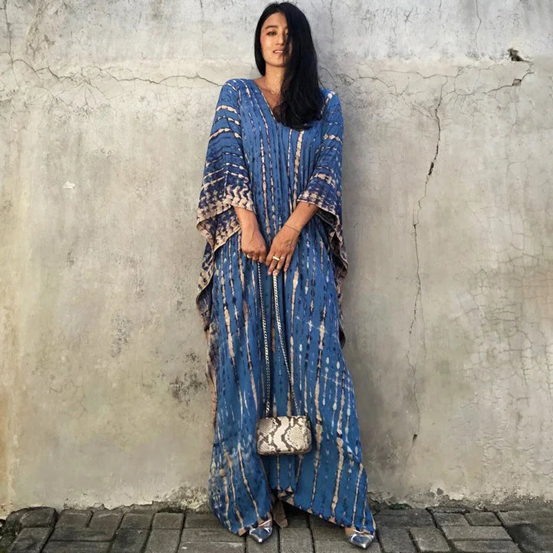 Women'S Beach Kaftan Dresses Half Sleeve Caftan Swimsuit plus Size Bathing Suit Cover Ups